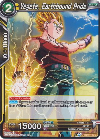 Vegeta, Earthbound Pride (BT10-106) [Rise of the Unison Warrior 2nd Edition] | Pegasus Games WI