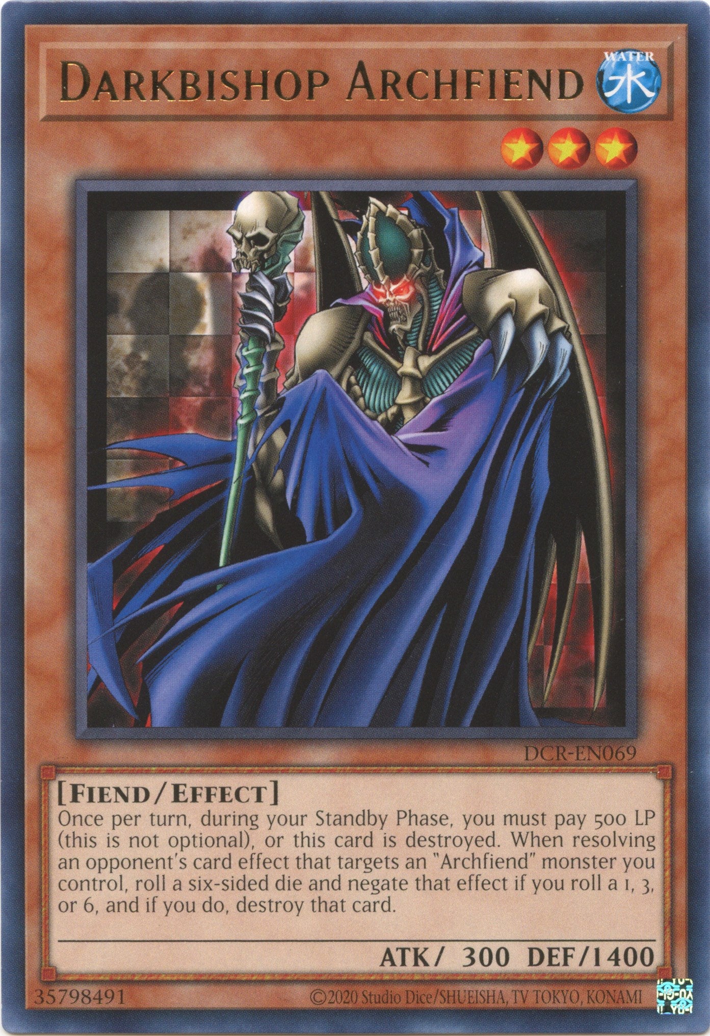 Darkbishop Archfiend (25th Anniversary) [DCR-EN069] Rare | Pegasus Games WI