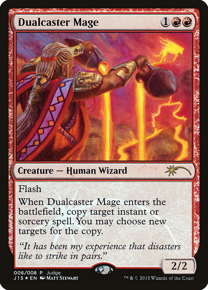 Dualcaster Mage [Judge Gift Cards 2015] | Pegasus Games WI