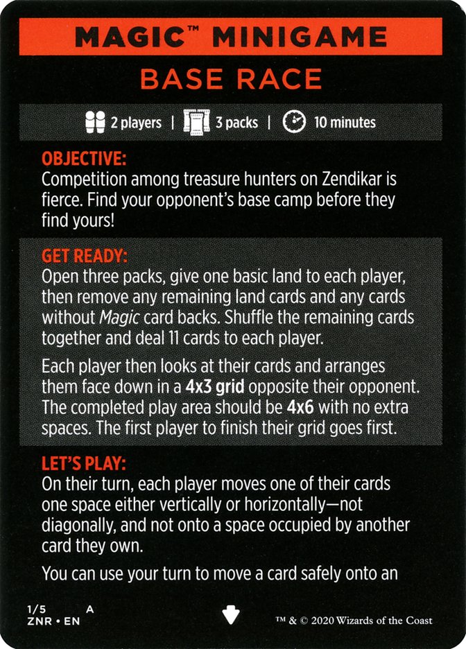 Base Race (Magic Minigame) [Zendikar Rising Minigame] | Pegasus Games WI