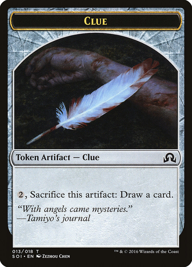 Clue Token (013/018) [Shadows over Innistrad Tokens] | Pegasus Games WI