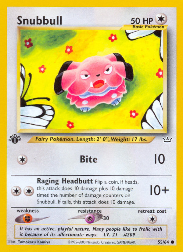 Snubbull (55/64) [Neo Revelation 1st Edition] | Pegasus Games WI