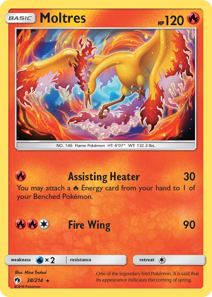 Moltres (38/214) [Sun & Moon: Lost Thunder] | Pegasus Games WI