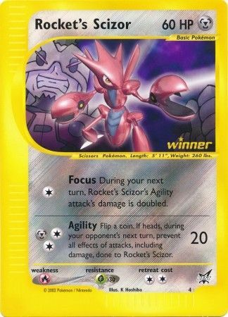 Rocket's Scizor (4) (Jumbo Card) [Best of Promos] | Pegasus Games WI