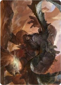 Moraug, Fury of Akoum Art Card [Zendikar Rising Art Series] | Pegasus Games WI