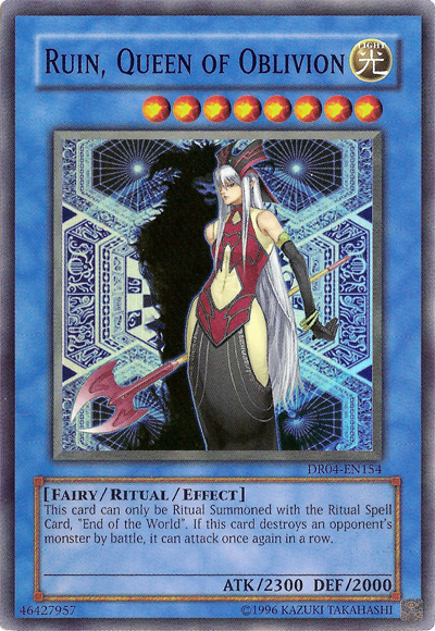 Ruin, Queen of Oblivion [DR04-EN154] Super Rare | Pegasus Games WI