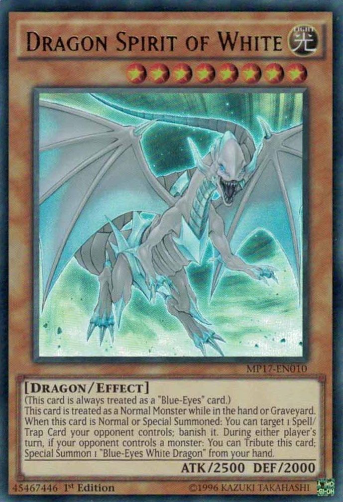 Dragon Spirit of White [MP17-EN010] Ultra Rare | Pegasus Games WI