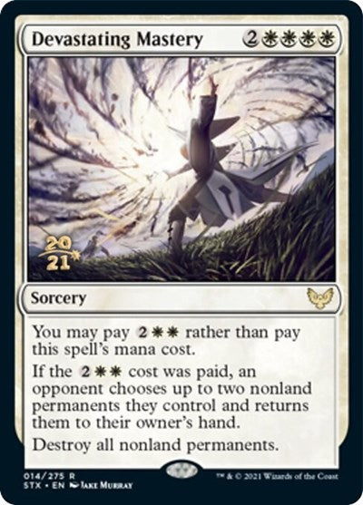 Devastating Mastery [Strixhaven: School of Mages Prerelease Promos] | Pegasus Games WI