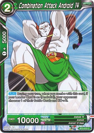 Combination Attack Android 14 [BT3-072] | Pegasus Games WI