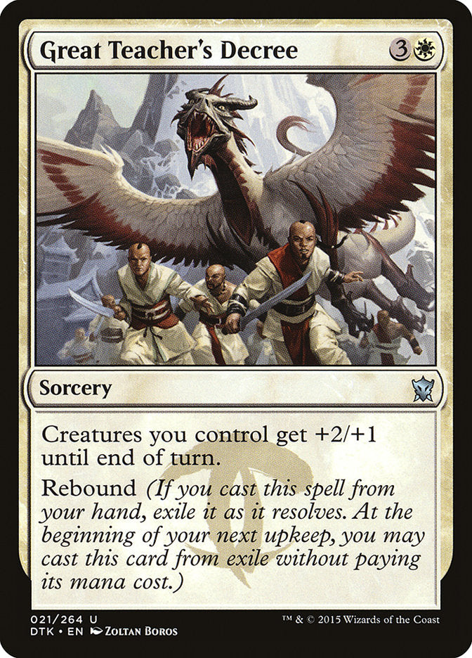 Great Teacher's Decree [Dragons of Tarkir] | Pegasus Games WI