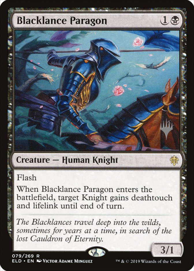 Blacklance Paragon (Promo Pack) [Throne of Eldraine Promos] | Pegasus Games WI