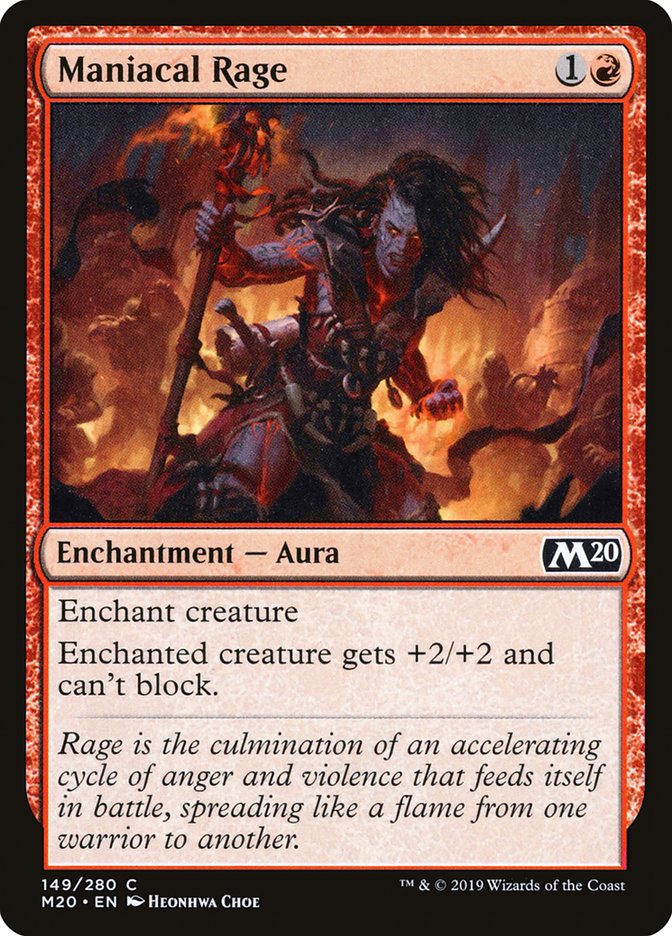 Maniacal Rage [Core Set 2020] | Pegasus Games WI