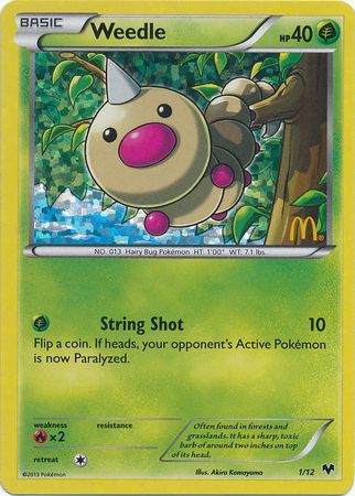 Weedle (1/12) [McDonald's Promos: 2014 Collection] | Pegasus Games WI