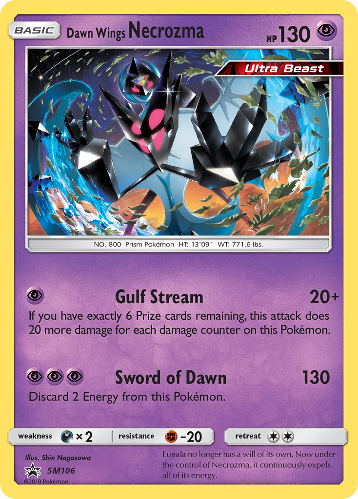 Dawn Wings Necrozma (SM106) [Sun & Moon: Black Star Promos] | Pegasus Games WI