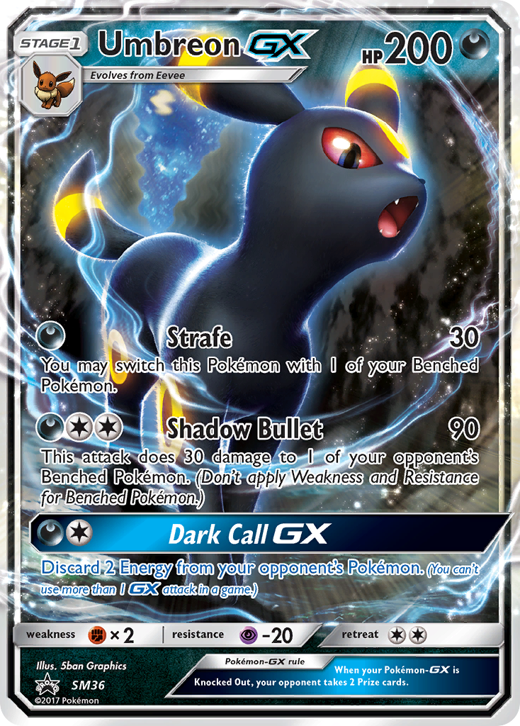 Umbreon GX (SM36) [Sun & Moon: Black Star Promos] | Pegasus Games WI