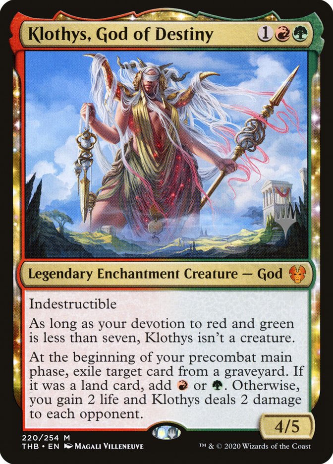 Klothys, God of Destiny (Promo Pack) [Theros Beyond Death Promos] | Pegasus Games WI