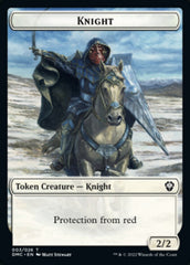 Phyrexian // Knight Double-Sided Token [Dominaria United Tokens] | Pegasus Games WI