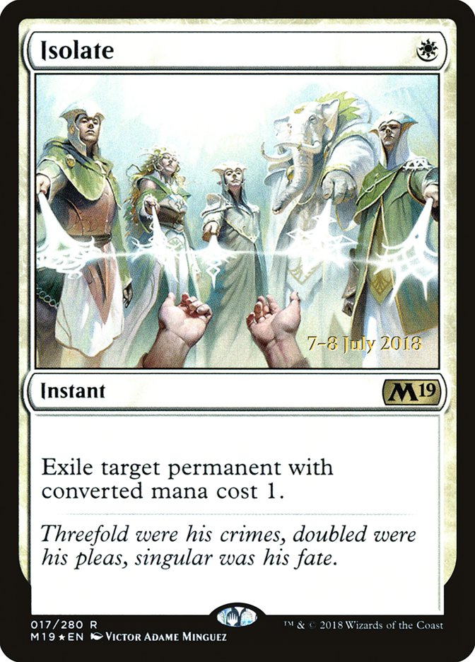 Isolate [Core Set 2019 Prerelease Promos] | Pegasus Games WI