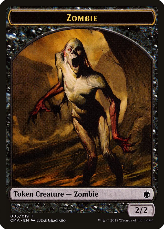 Zombie Token [Commander Anthology Tokens] | Pegasus Games WI