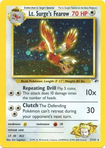 Lt. Surge's Fearow (7/132) [Gym Heroes Unlimited] | Pegasus Games WI