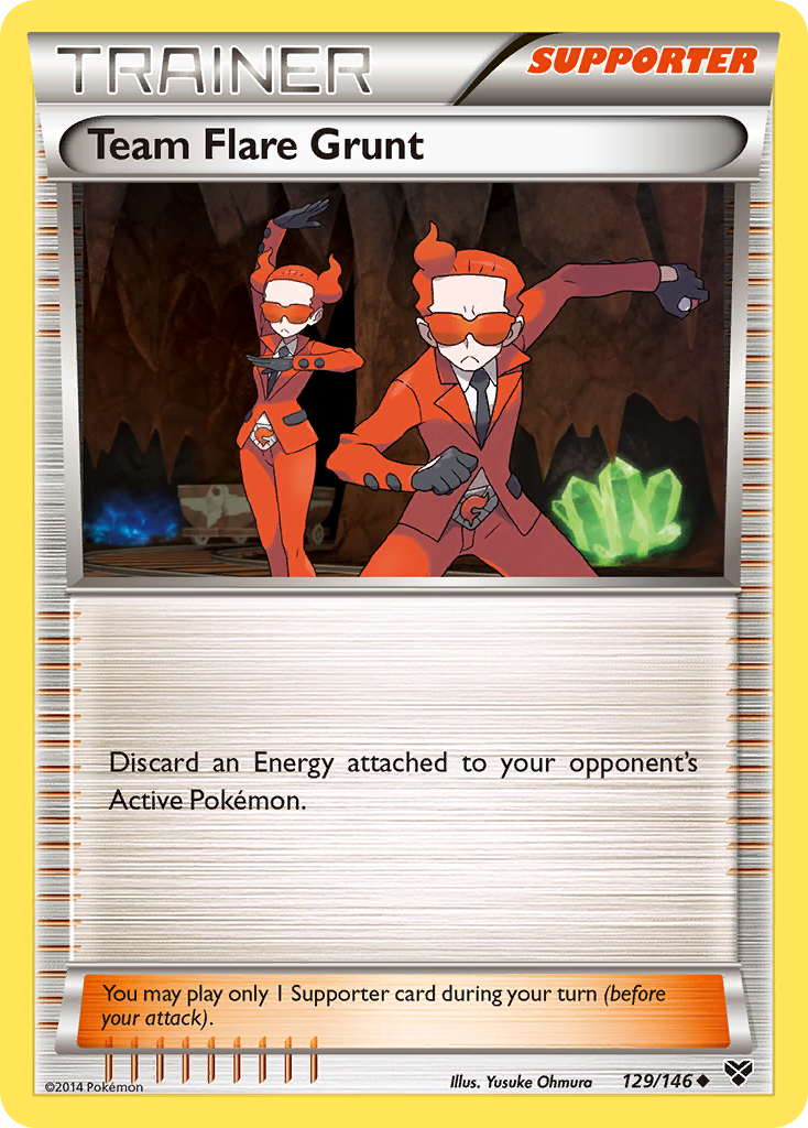 Team Flare Grunt (129/146) [XY: Base Set] | Pegasus Games WI