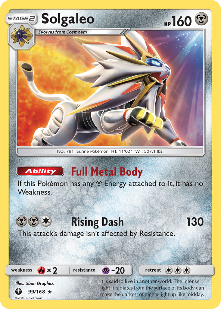 Solgaleo (99/168) [Sun & Moon: Celestial Storm] | Pegasus Games WI