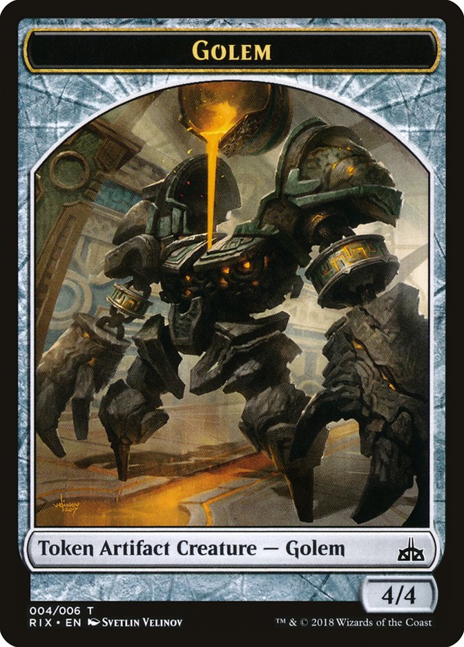 Golem Token [Rivals of Ixalan Tokens] | Pegasus Games WI