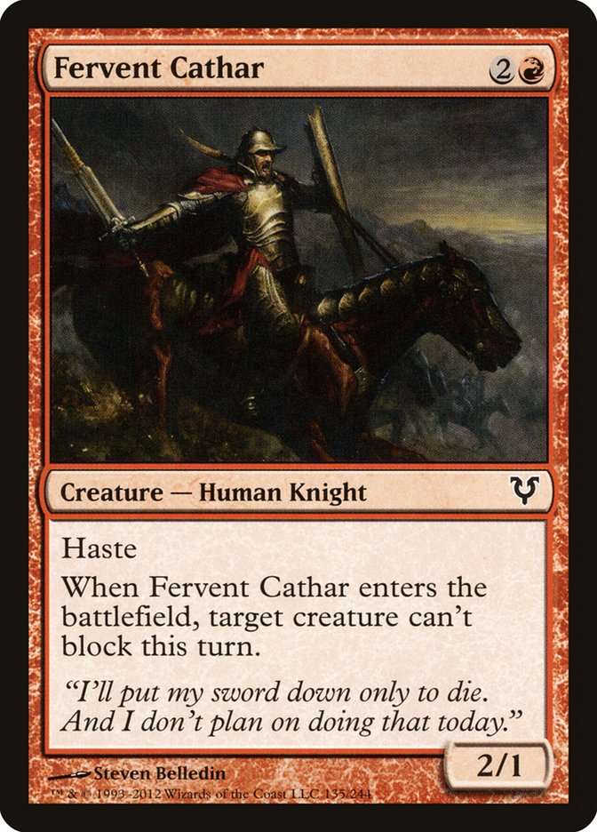 Fervent Cathar [Avacyn Restored] | Pegasus Games WI