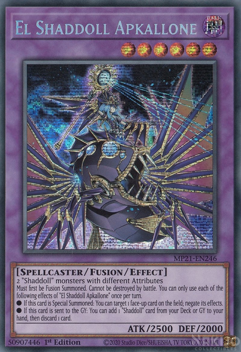 El Shaddoll Apkallone [MP21-EN246] Prismatic Secret Rare | Pegasus Games WI