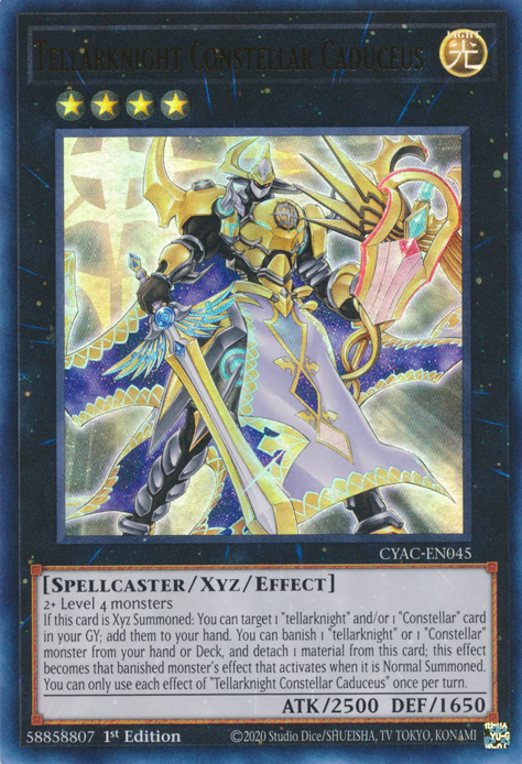 Tellarknight Constellar Caduceus [CYAC-EN045] Ultra Rare | Pegasus Games WI