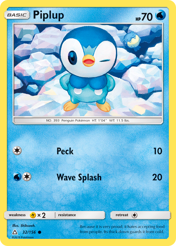 Piplup (32/156) [Sun & Moon: Ultra Prism] | Pegasus Games WI