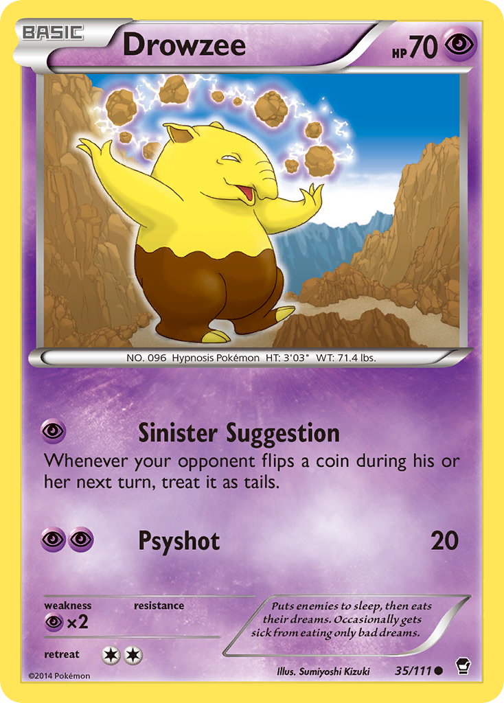 Drowzee (35/111) [XY: Furious Fists] | Pegasus Games WI