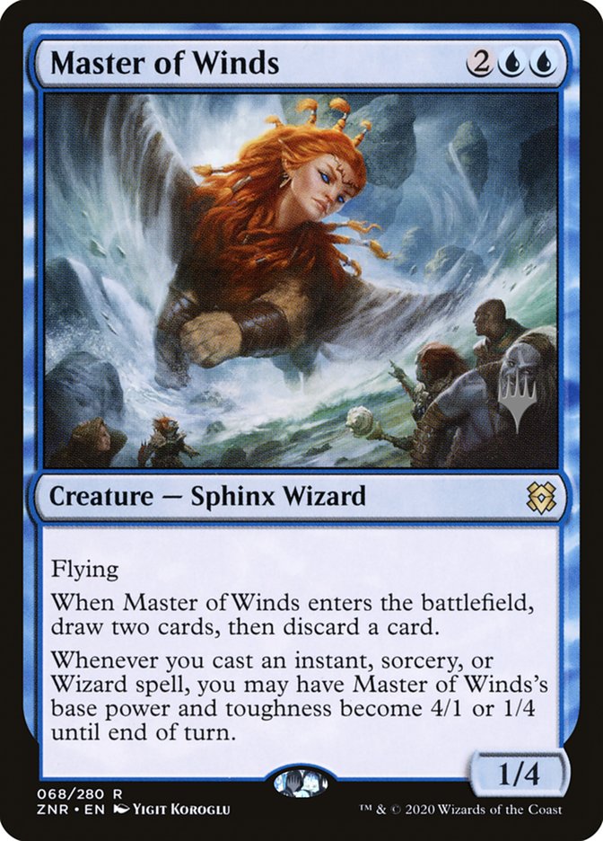 Master of Winds (Promo Pack) [Zendikar Rising Promos] | Pegasus Games WI