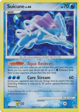 Suicune (19/132) (Cracked Ice Holo) [Diamond & Pearl: Secret Wonders] | Pegasus Games WI