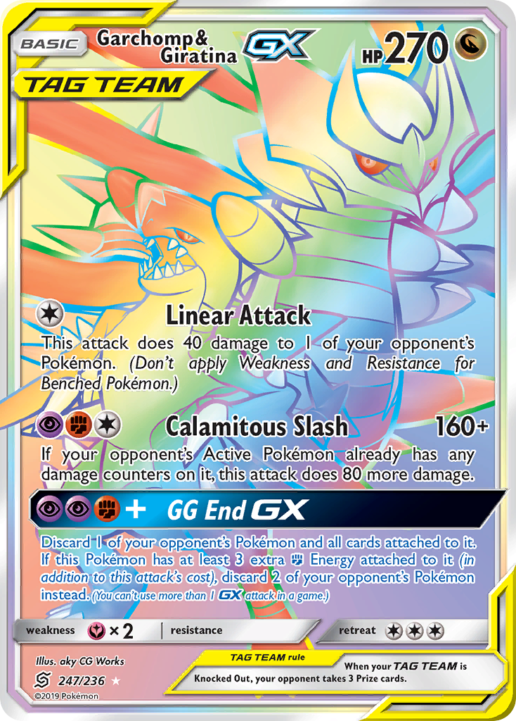 Garchomp & Giratina GX (247/236) [Sun & Moon: Unified Minds] | Pegasus Games WI