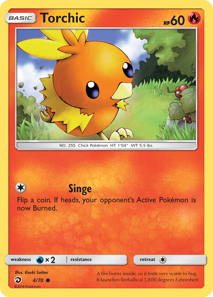 Torchic (4/70) [Sun & Moon: Dragon Majesty] | Pegasus Games WI