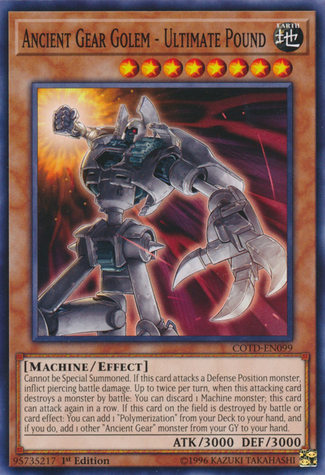 Ancient Gear Golem - Ultimate Pound [COTD-EN099] Common | Pegasus Games WI