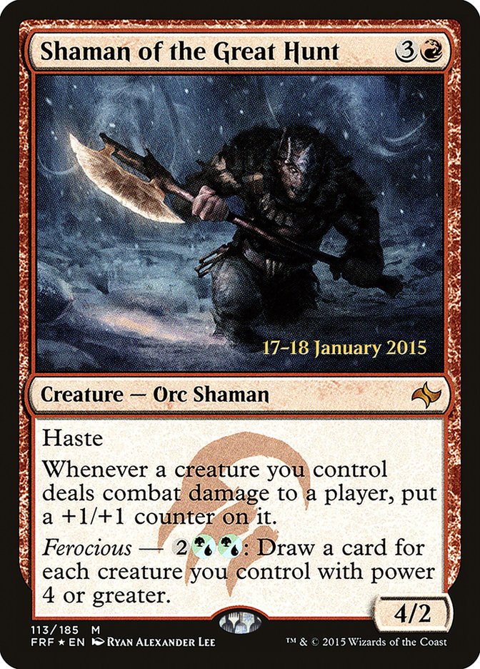 Shaman of the Great Hunt [Fate Reforged Prerelease Promos] | Pegasus Games WI