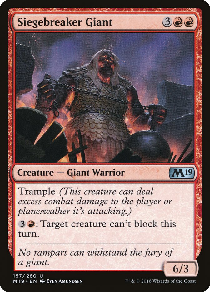 Siegebreaker Giant [Core Set 2019] | Pegasus Games WI