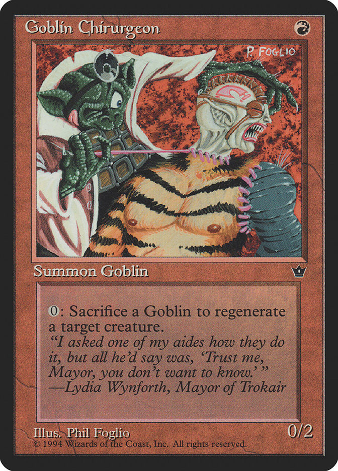 Goblin Chirurgeon (Phil Foglio) [Fallen Empires] | Pegasus Games WI
