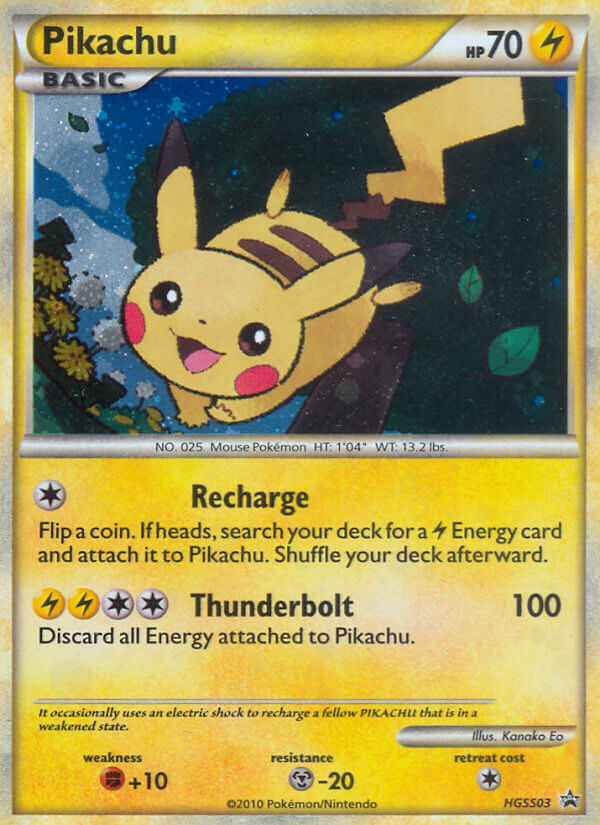 Pikachu (HGSS03) [HeartGold & SoulSilver: Black Star Promos] | Pegasus Games WI