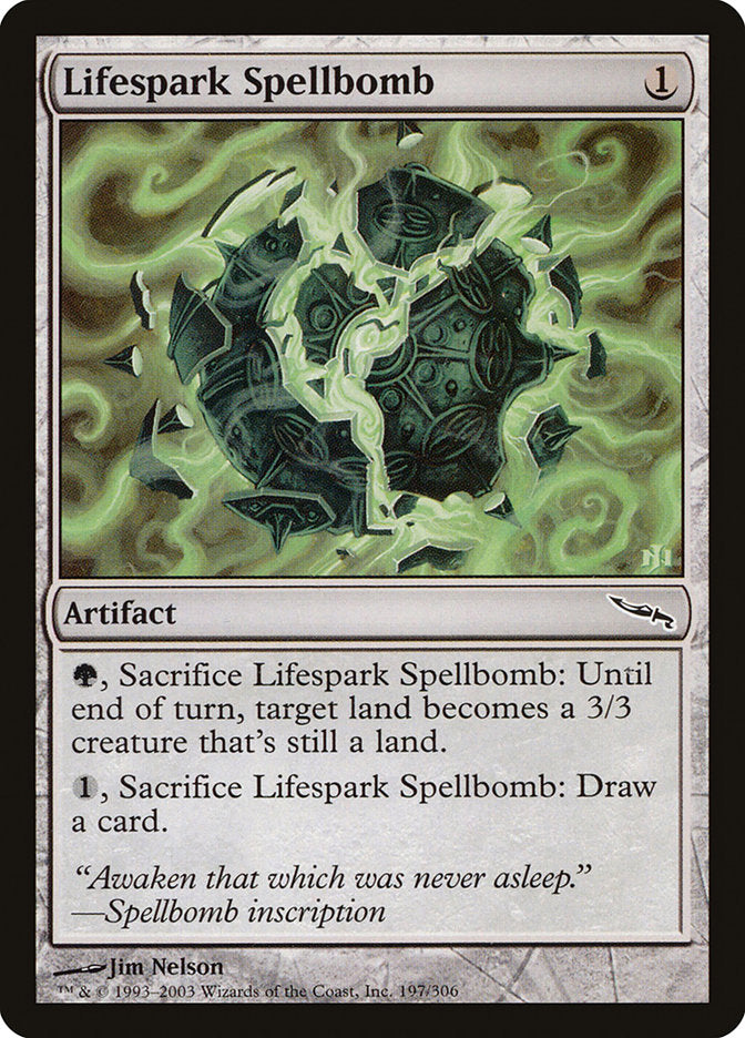 Lifespark Spellbomb [Mirrodin] | Pegasus Games WI