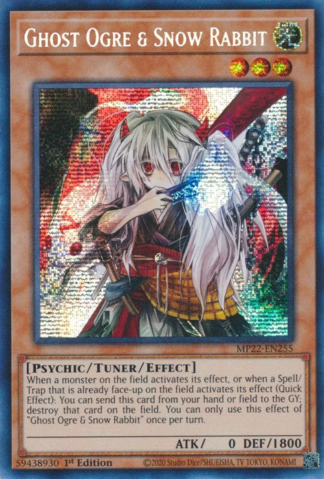 Ghost Ogre & Snow Rabbit [MP22-EN255] Prismatic Secret Rare | Pegasus Games WI