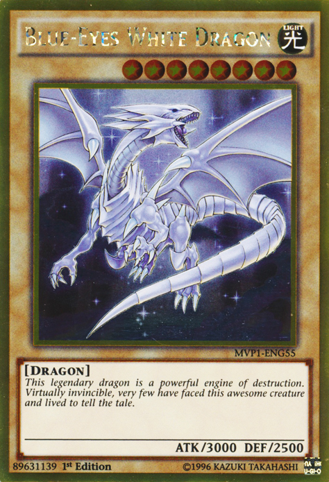 Blue-Eyes White Dragon [MVP1-ENG55] Gold Rare | Pegasus Games WI