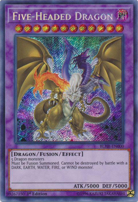 Five-Headed Dragon [BLHR-EN000] Secret Rare | Pegasus Games WI