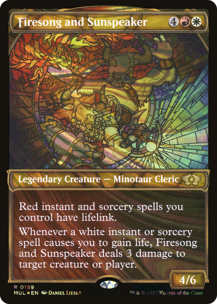 Firesong and Sunspeaker (Halo Foil) [Multiverse Legends] | Pegasus Games WI