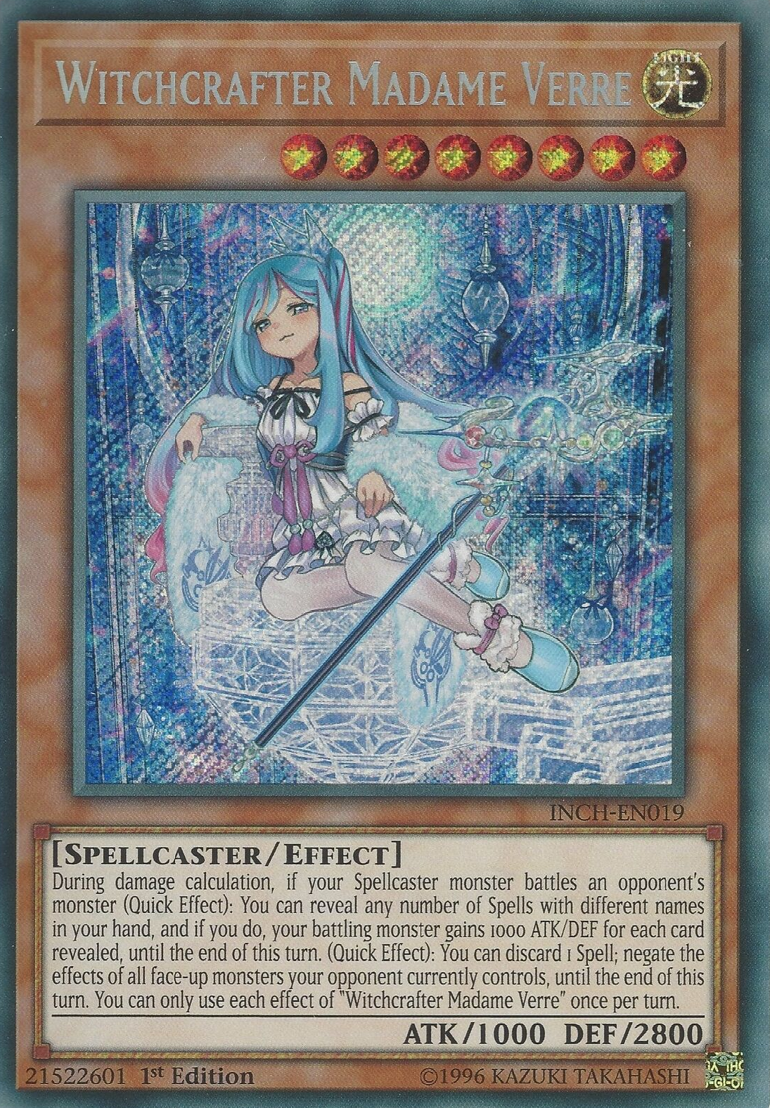 Witchcrafter Madame Verre [INCH-EN019] Secret Rare | Pegasus Games WI