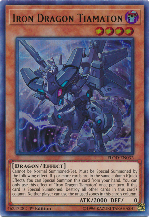 Iron Dragon Tiamaton [FLOD-EN032] Ultra Rare | Pegasus Games WI