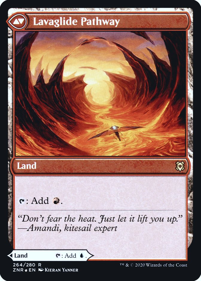 Riverglide Pathway // Lavaglide Pathway [Zendikar Rising Prerelease Promos] | Pegasus Games WI