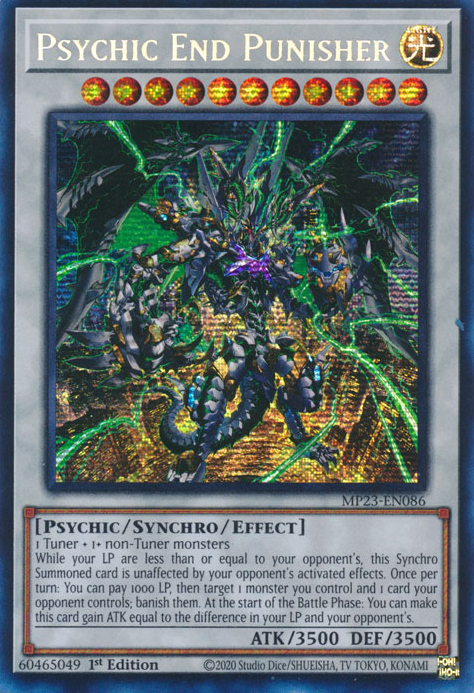 Psychic End Punisher [MP23-EN086] Prismatic Secret Rare | Pegasus Games WI